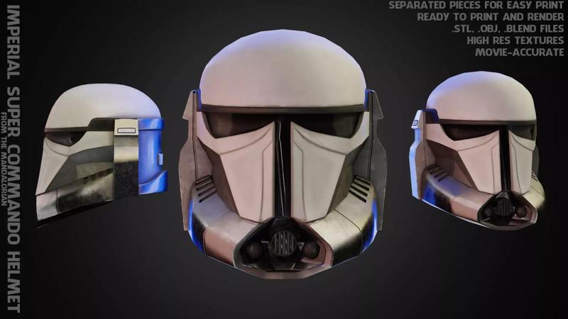The Mandalorian Imperial Super Commandos Helmet for Cosplay