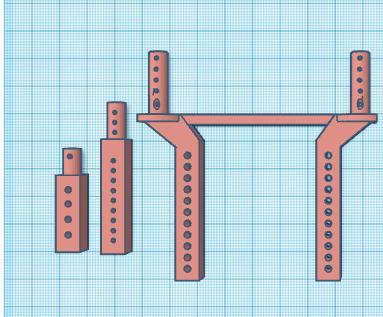 TRX4\TRX6 Body mounts - Short & Regular