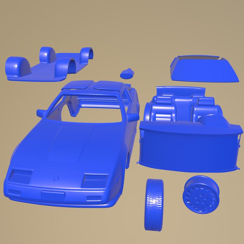 Nissan 300ZX  Z31 Turbo 1983 PRINTABLE CAR IN SEPARATE PARTS