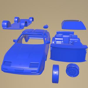 Nissan 300ZX  Z31 Turbo 1983 PRINTABLE CAR IN SEPARATE PARTS