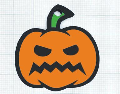 Pumpkin Keychain / Llavero de Calabaza