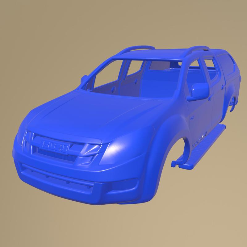 ISUZU D-MAX DOUBLE CAB HUNTSMAN 2014 PRINTABLE CAR BODY