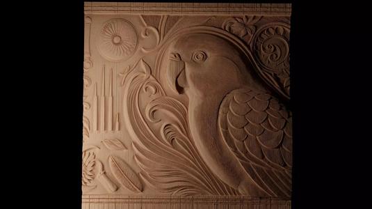 Parakeet CNC 3d Print High Relief Sand Casting