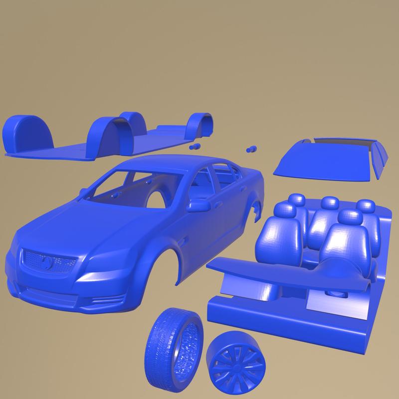 Holden Commodore VE Sedan 2012 PRINTABLE CAR IN SEPARATE PARTS
