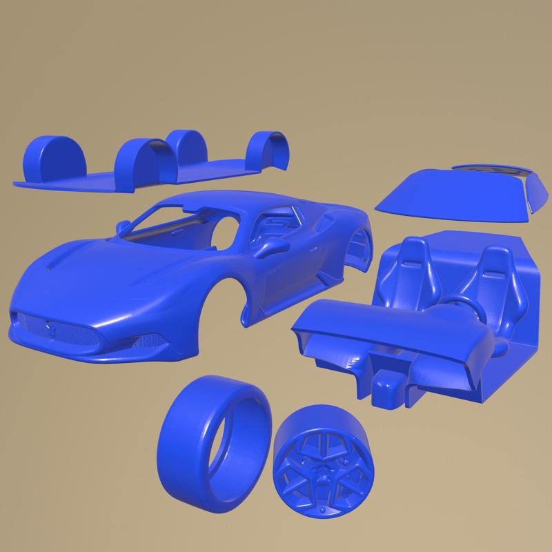 Maserati MC20 2021 PRINTABLE CAR IN SEPARATE PARTS