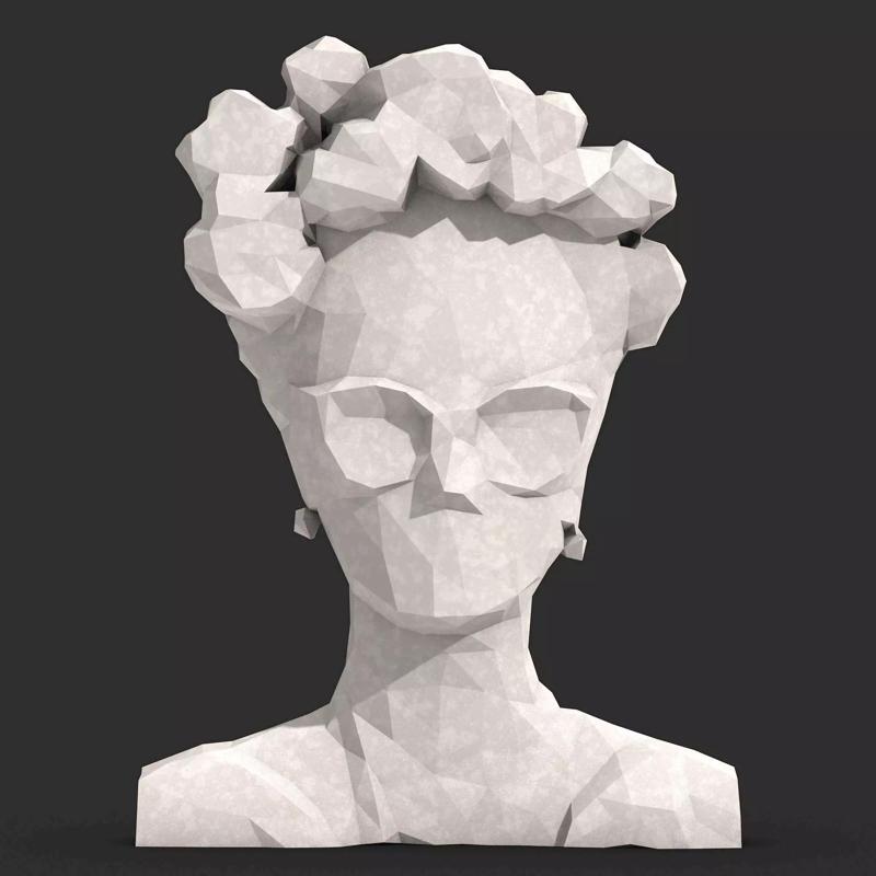 Frida Kahlo Low Poly