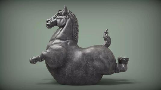 Fat horse statue