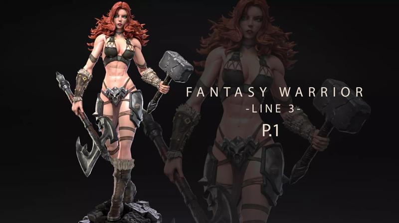 Fantasy Warrior - Line 3 - F1 -
