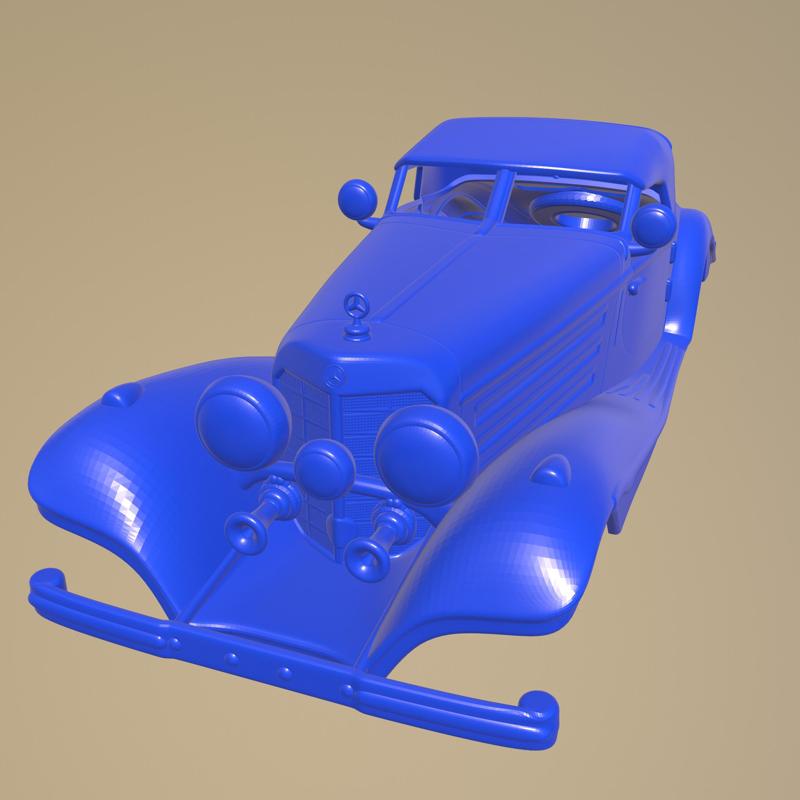 Mercedes Benz 500K Special Roadster 1936 PRINTABLE CAR BODY