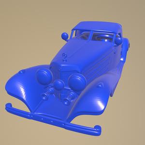 Mercedes Benz 500K Special Roadster 1936 PRINTABLE CAR BODY