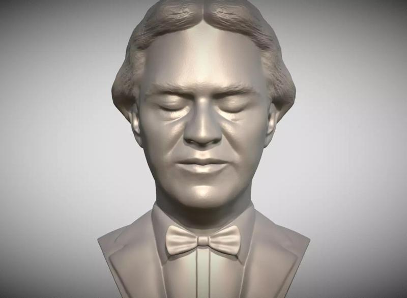 Andrea Bocelli bust for 3D printing