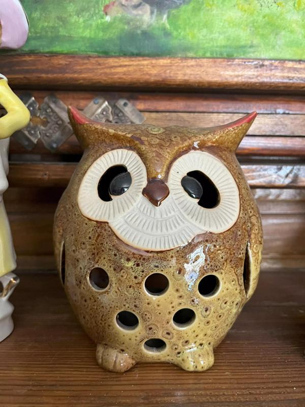 Ceramic Owl Lantern  Decorative 3D Model for Art and  Design