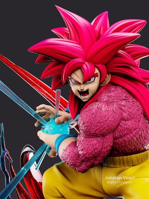 Goku SSJ4 - Dragon Ball Daima - Figura STL para impresión 3D