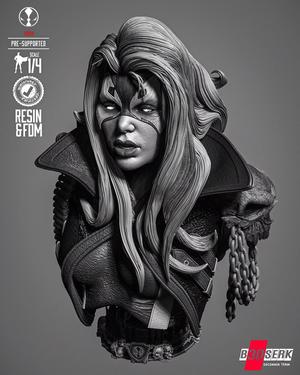B3DSERK She Spawn Portrait Bust