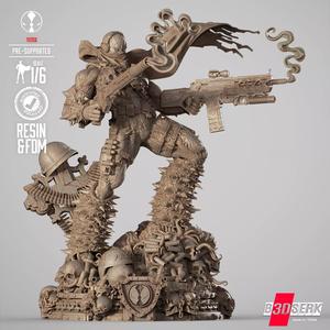 B3DSERK Commando Spawn Sculpture