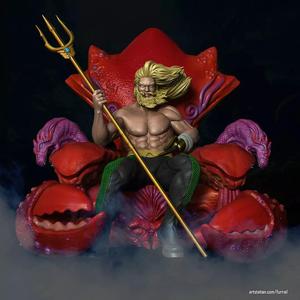 Aquaman on the Throne of Atlantis