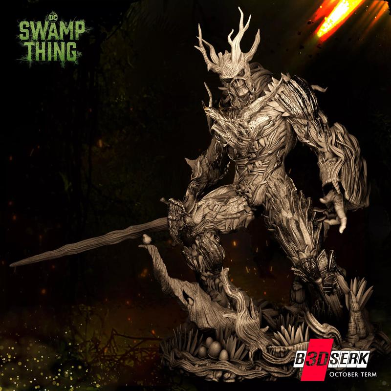 B3DSERK October Term Swamp Thing Sculpture
