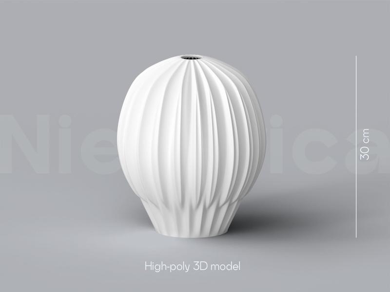 Niedwica Vase D_2 | 3D printing vase | 3D model | STL files | Home decor | 3D vases | Modern vases | Floor vase | 3D printing | vase mode | STL