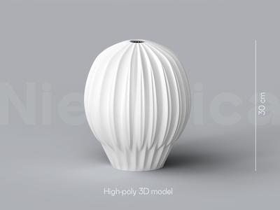 Niedwica Vase D_2 | 3D printing vase | 3D model | STL files | Home decor | 3D vases | Modern vases | Floor vase | 3D printing | vase mode | STL