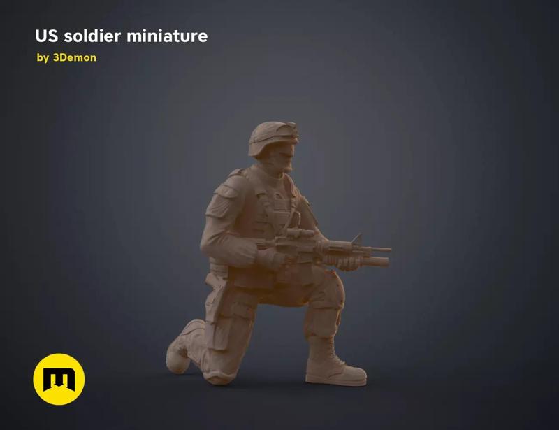 US soldier miniature