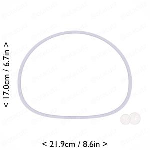 Mochi Cookie Cutter 8.25in / 21cm