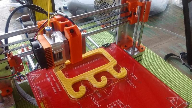 Adapter for MK8 extruder on Prusa I3 Einsten X carriage