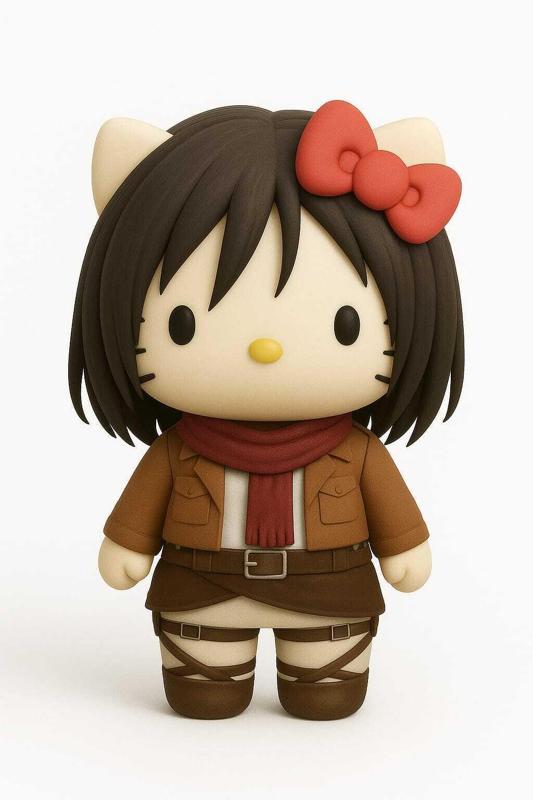 Hello Kitty Mikasa cosplay