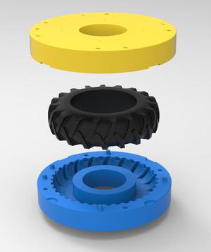 Mold for Tractor tire 40 Scale