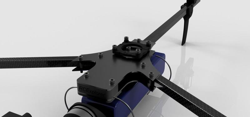 KK-Mini mount for RCExplorer tricopter v3