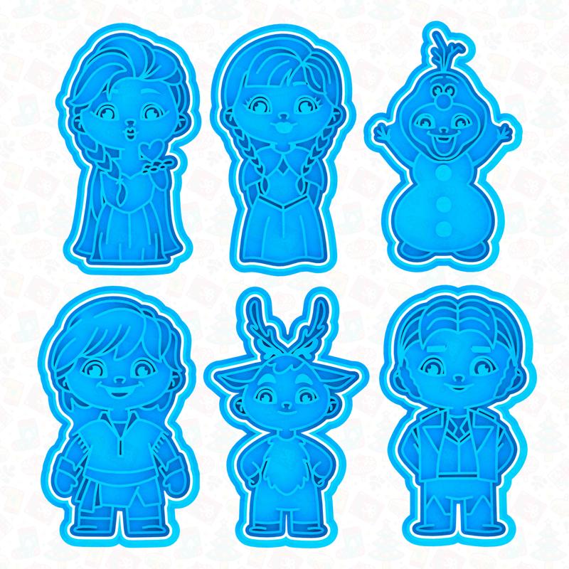 Frozen cookie cutter set of 6