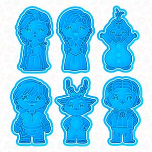 Frozen cookie cutter set of 6