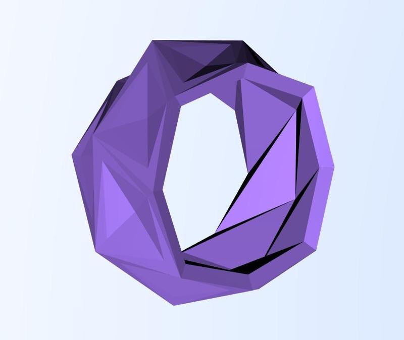Cyber Ridge Geometric Ring