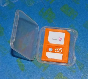 microSIM to SD card case adapter