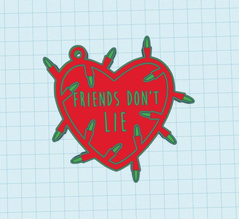 friends dont lie stranger things ornament