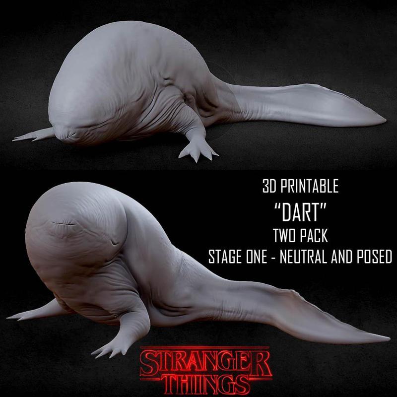 3D PRINTABLE DART STRANGER THINGS - STAGE ONE TWO PACK  - HIGHLY DETAILED