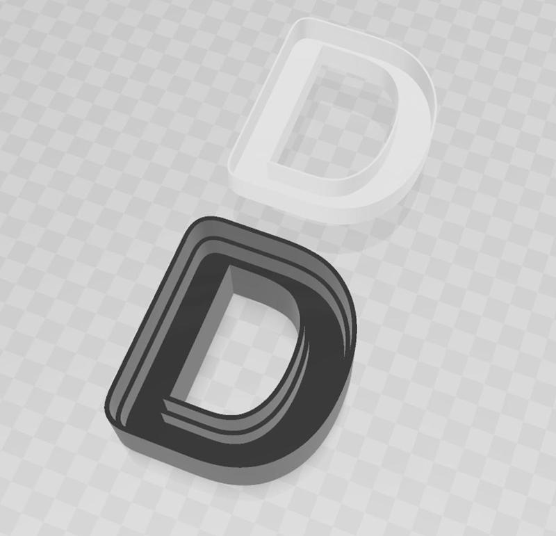 LED LETTER D BODY + LID