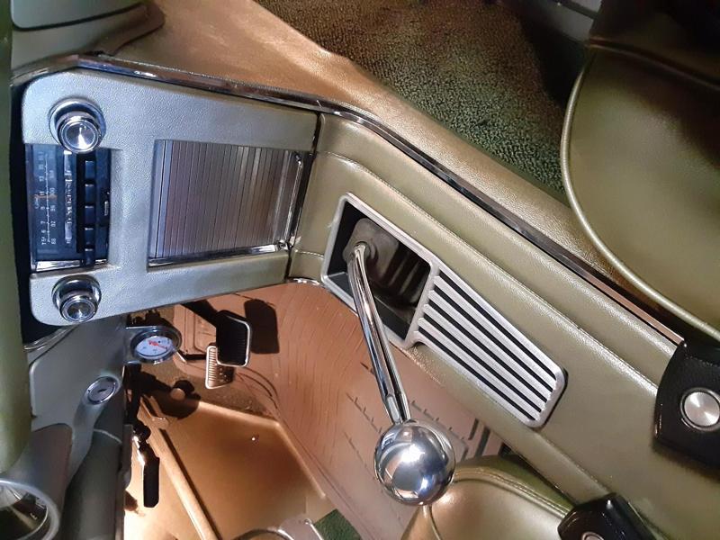 1967-1968 Auto Mustang or Cougar Console to 4spd Shifter Bezel