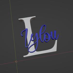 LETTER L WITH NAME LYLOU