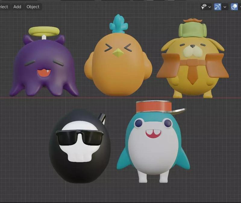 Hololive Holomyth english Mascot 3D printable figure