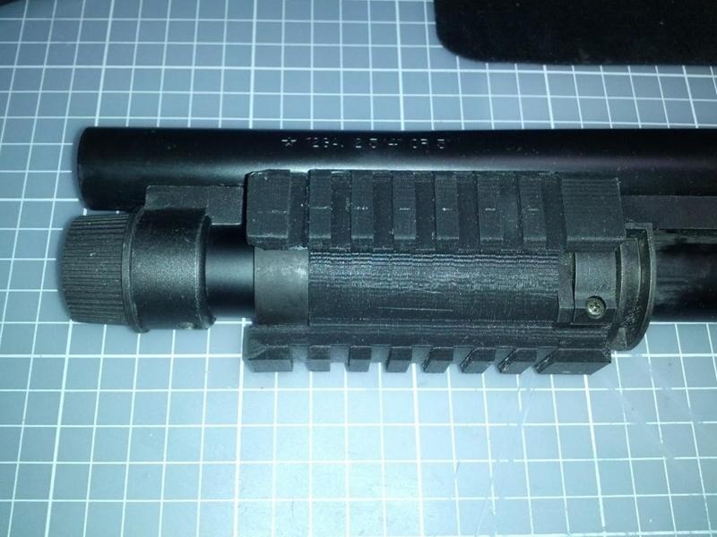 RAS fore end for Tokyo Marui M870 Breacher airsoft shotgun