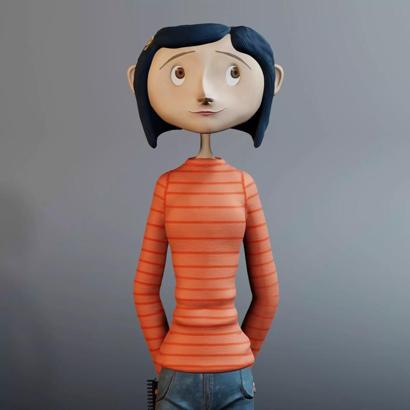 Coraline - Coraline cartoon girl
