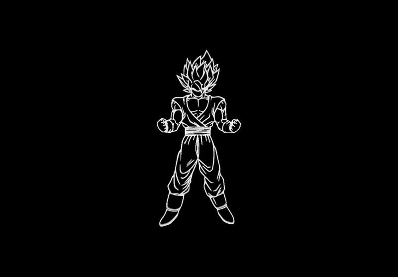 Goku super wall art