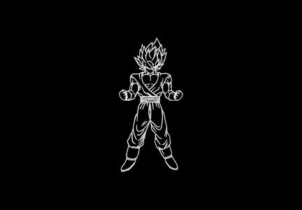 Goku super wall art