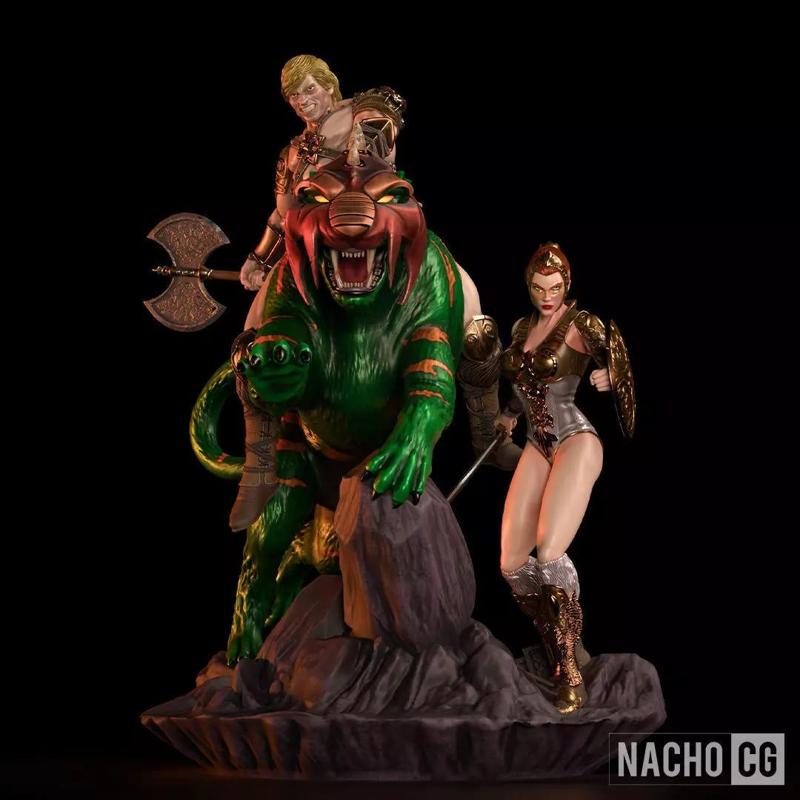 Fan art - MOTU GOOD GUYS fan art - Diorama