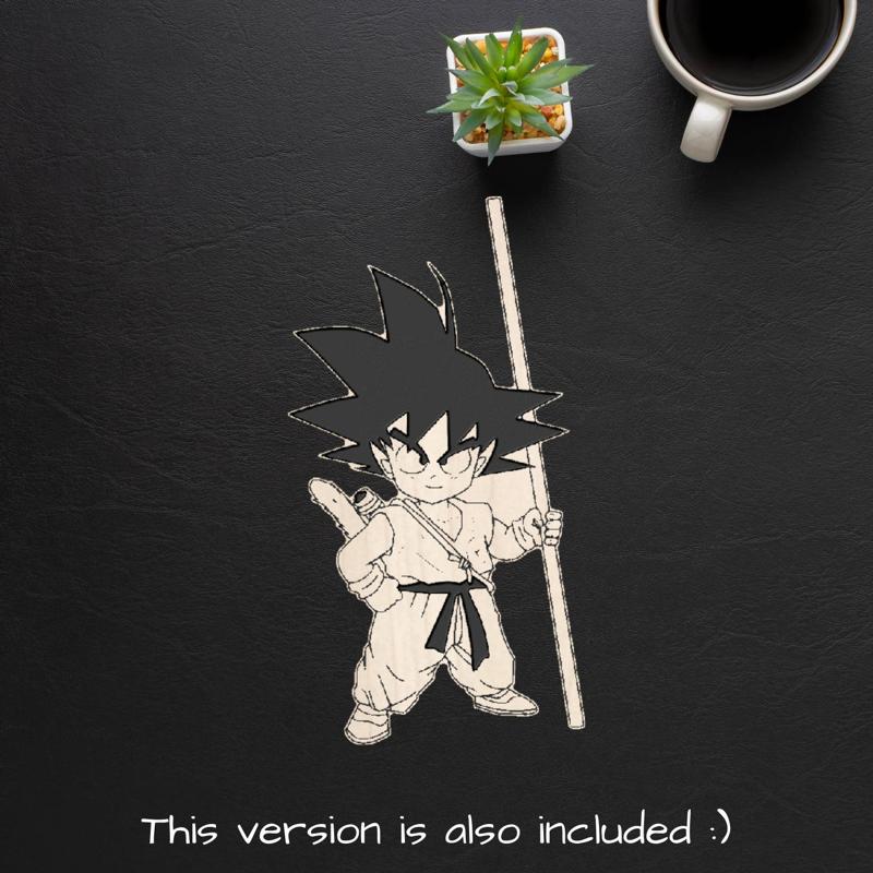GOKU DRAGON BALL FIGURE LASER CUT FILE