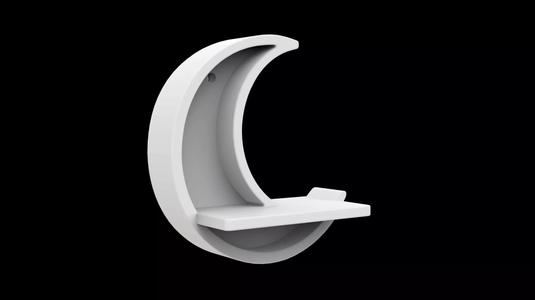 Crescent Moon Shelf 3D Print Model