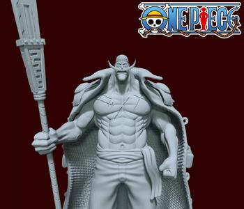 Edward Newgate - Whitebeard - One piece - 3D print - split part