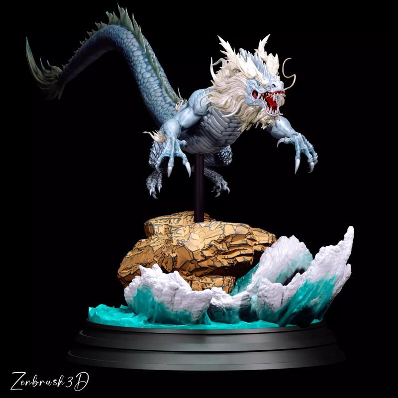 CHINESE DRAGON - SEA DRAGON 3D PRINTABLE MODEL STL