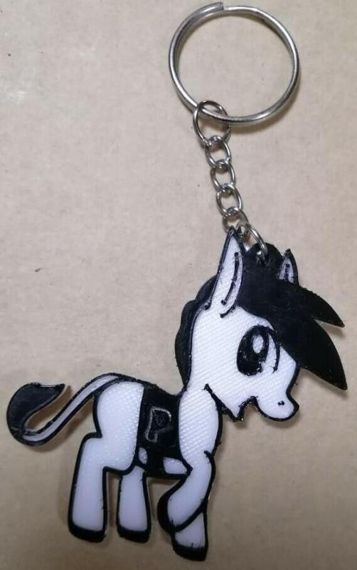 IPN donkey key ring or pendant
