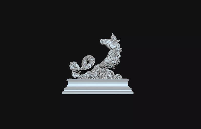 Seahorse 3D print model